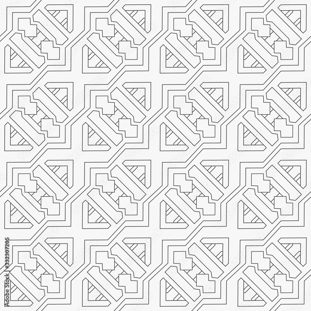 Seamless geometric vector pattern. Seamless geometric vector pattern.