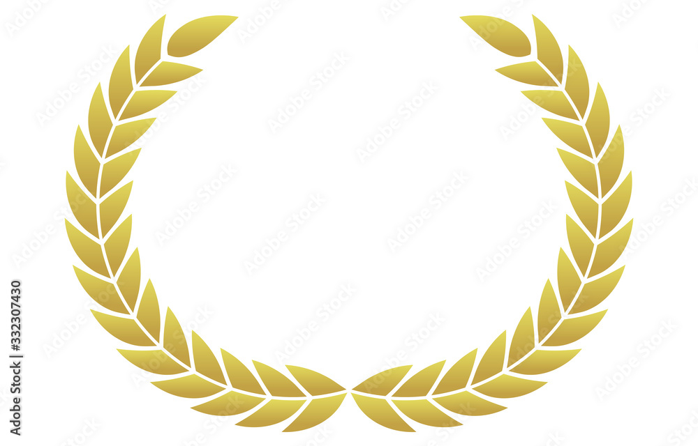 月桂冠の見出し飾りのイラスト Stock Vector Adobe Stock