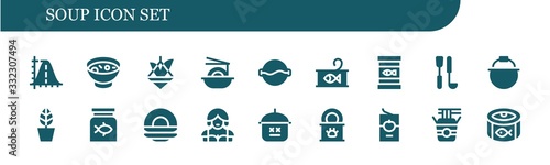 soup icon set