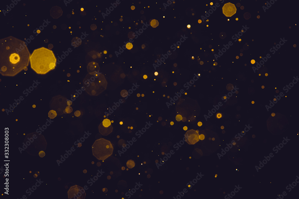 Fototapeta premium Abstract blur gold sparkle bokeh