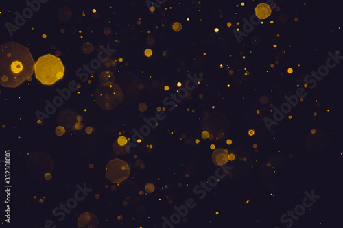 Fototapeta Naklejka Na Ścianę i Meble -  Abstract blur gold sparkle bokeh