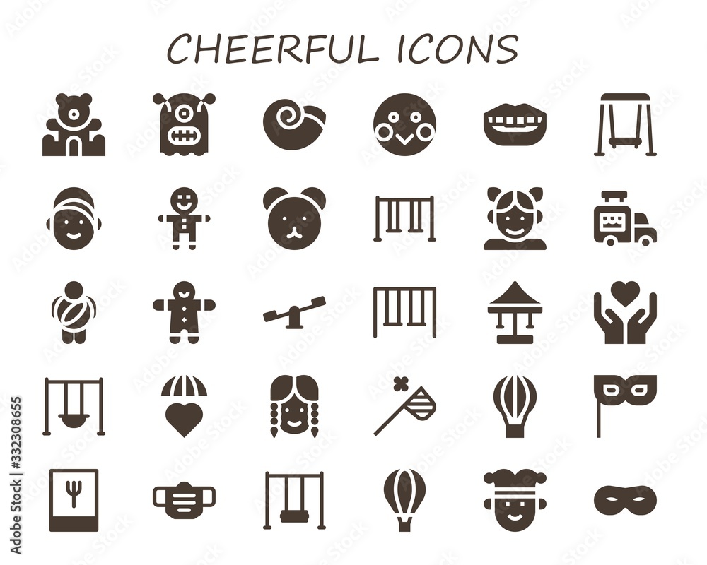 cheerful icon set cheerful icon set