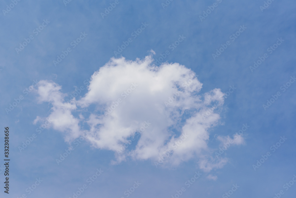 Blue sky with clouds in the afternnon, Nature background Blue sky with clouds in the afternnon, Nature background