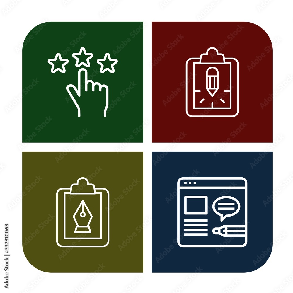 Set of feedback icons Set of feedback icons