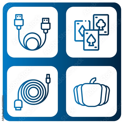 jack simple icons set