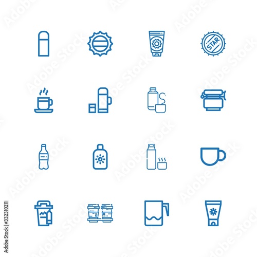 Editable 16 lid icons for web and mobile