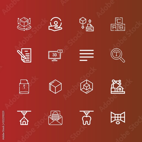 Editable 16 font icons for web and mobile
