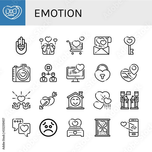 emotion icon set