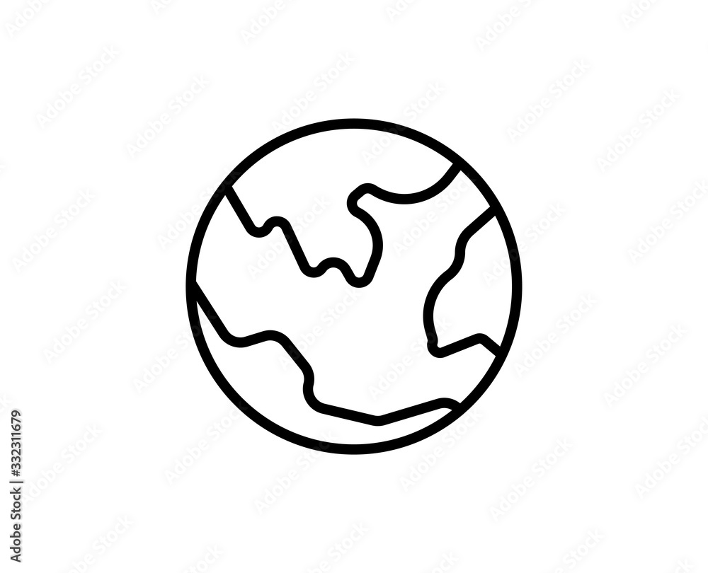 Flat line icon Flat line icon