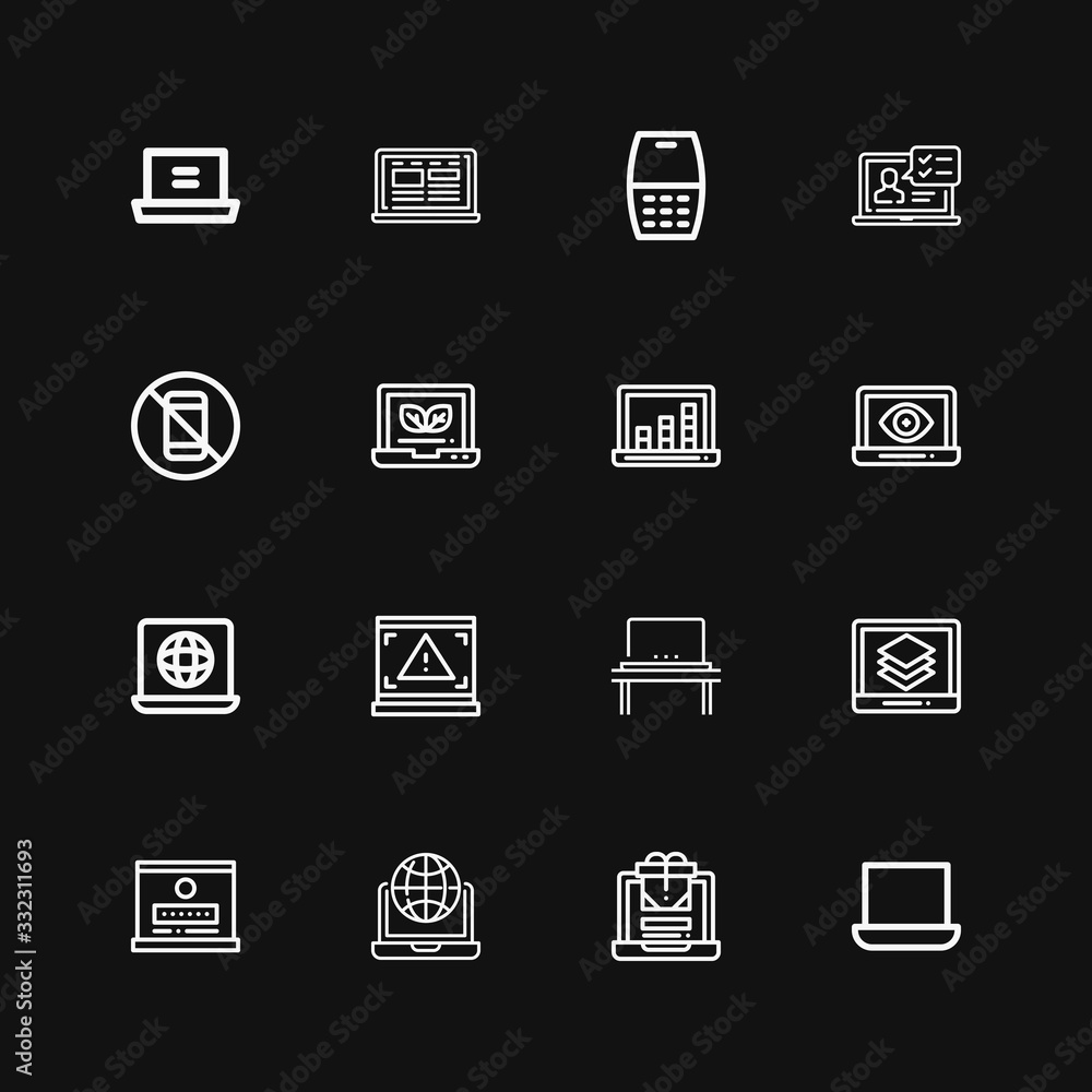 Editable 16 touchscreen icons for web and mobile Editable 16 touchscreen icons for web and mobile