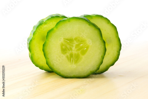 green cucumber slices photo