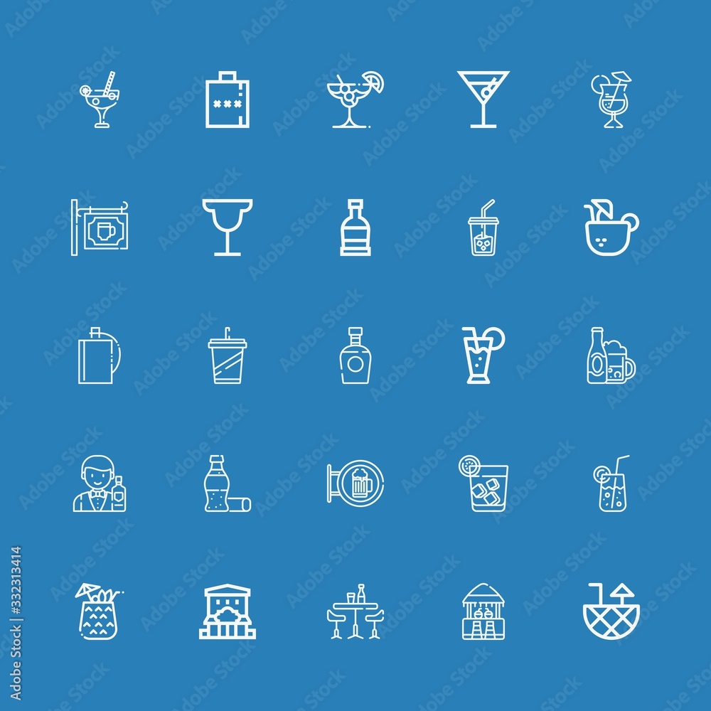 Editable 25 whiskey icons for web and mobile Editable 25 whiskey icons for web and mobile