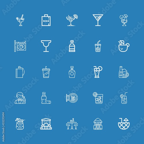 Editable 25 whiskey icons for web and mobile