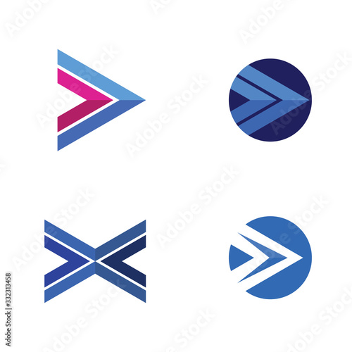 Arrows vector illustration icon Logo Template design technology