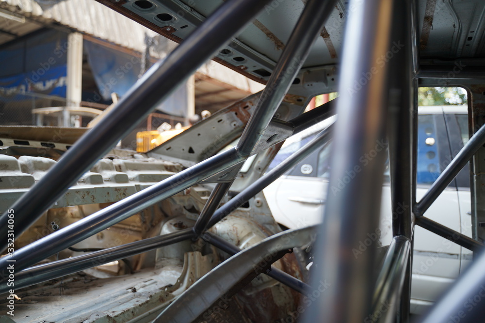 Race car's roll bar design Stock Photo Adobe Stock