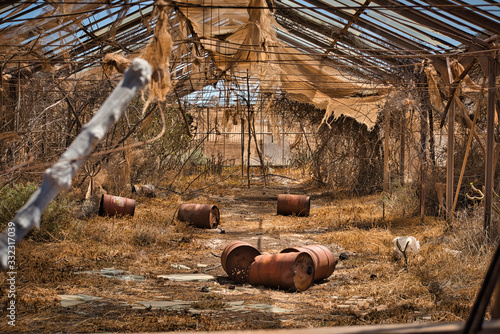Canvas Print post-apocalyptic desert landscape in the apocalypse