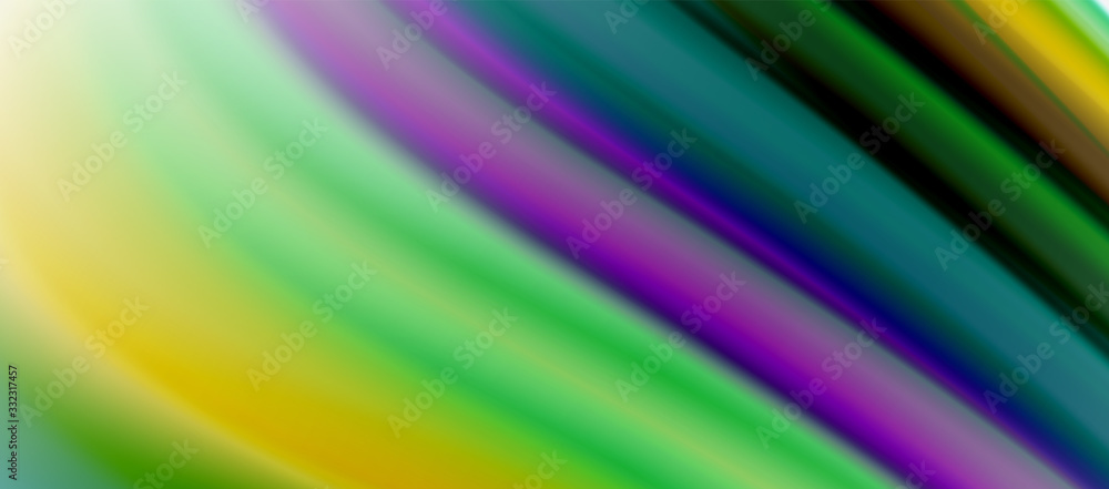 Wave lines abstract background, smooth silk design with rainbow style colors. Liquid fluid color waves. Vector Illustration Wave lines abstract background, smooth silk design with rainbow style colors. Liquid fluid color waves. Vector Illustration