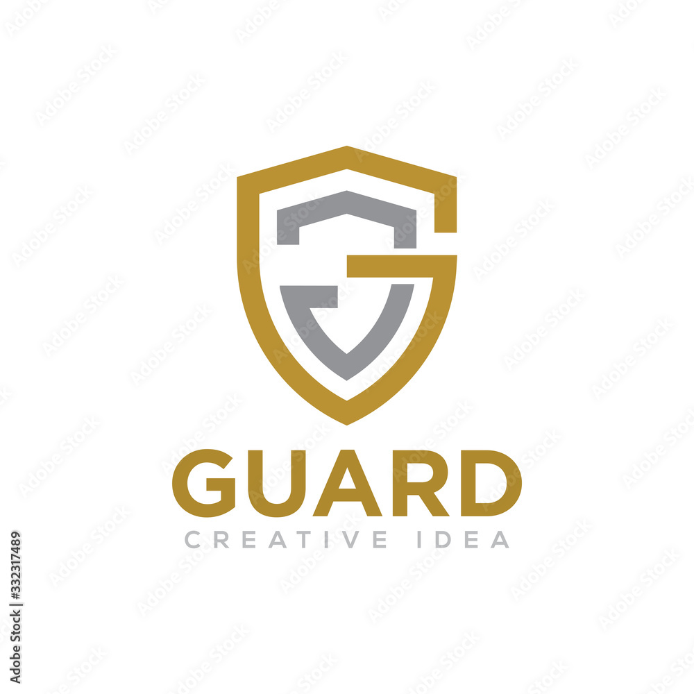 Obraz premium Shield Protection Logo Icon Design Vector