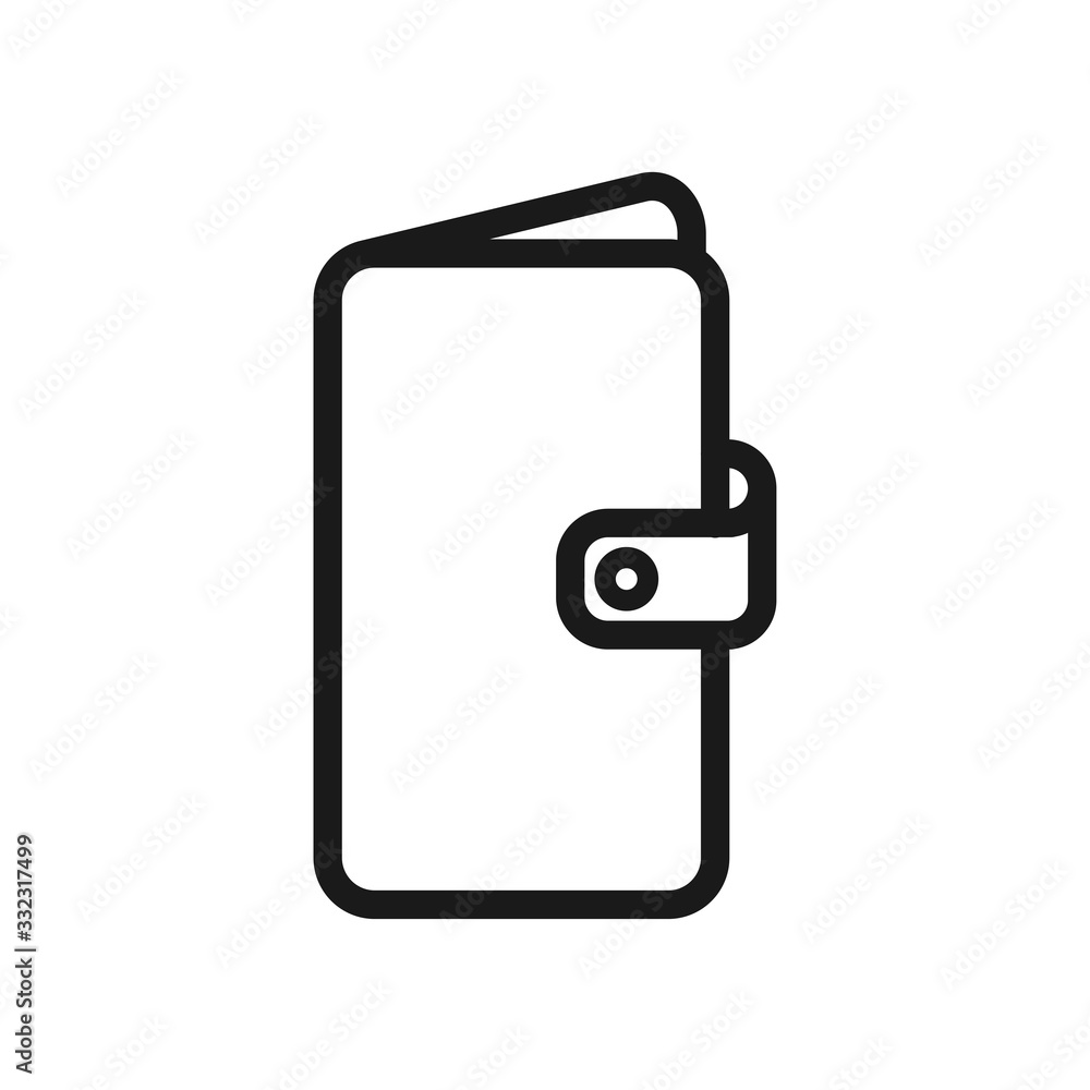 wallet icon in trendy flat style wallet icon in trendy flat style