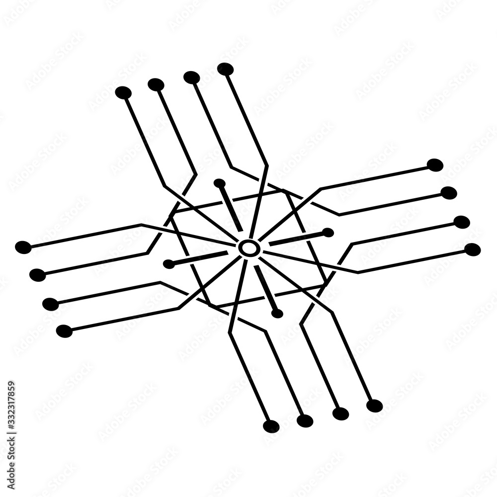circuit logo template vector icon illustration design circuit logo template vector icon illustration design