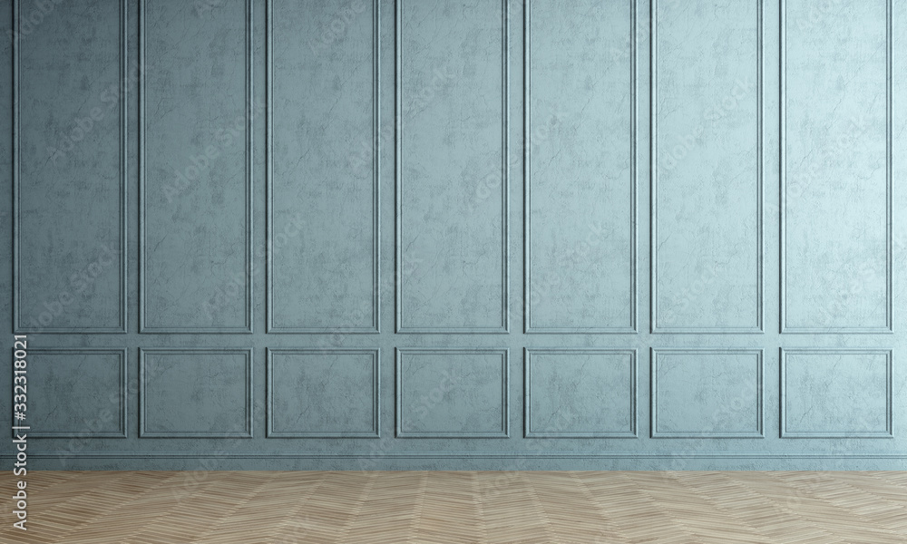 Modern interior design of empty room and blue concrete wall texture background Modern interior design of empty room and blue concrete wall texture background