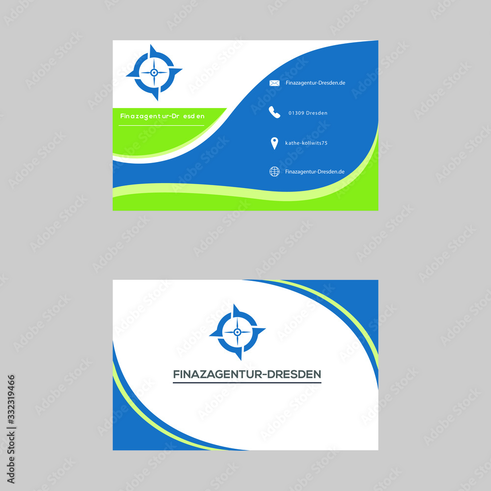 Obraz premium Business card logo