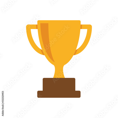 trophy icon in trendy flat style