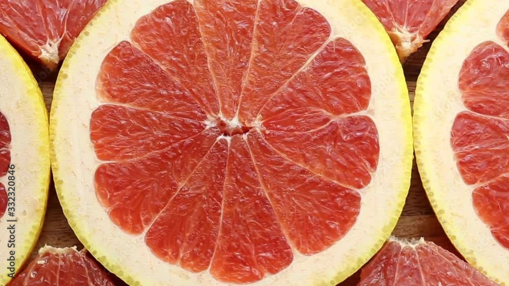 sweet grapefruit top view sweet grapefruit top view
