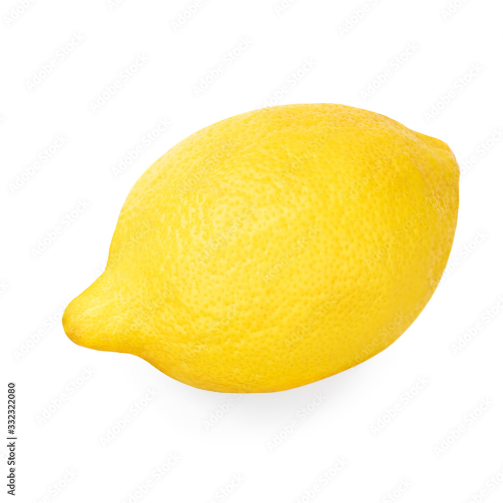 Fresh Lemon fruit isolated on a white background. Summer citrus food concept. Fresh Lemon fruit isolated on a white background. Summer citrus food concept.