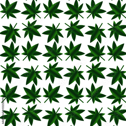 Marijuana Green Cannabiz CBD Vector pattern