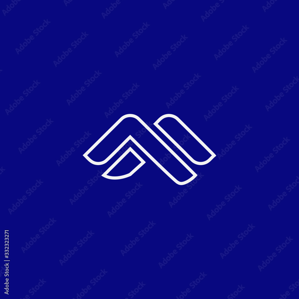 Creative Letter M logo icon design template elements
