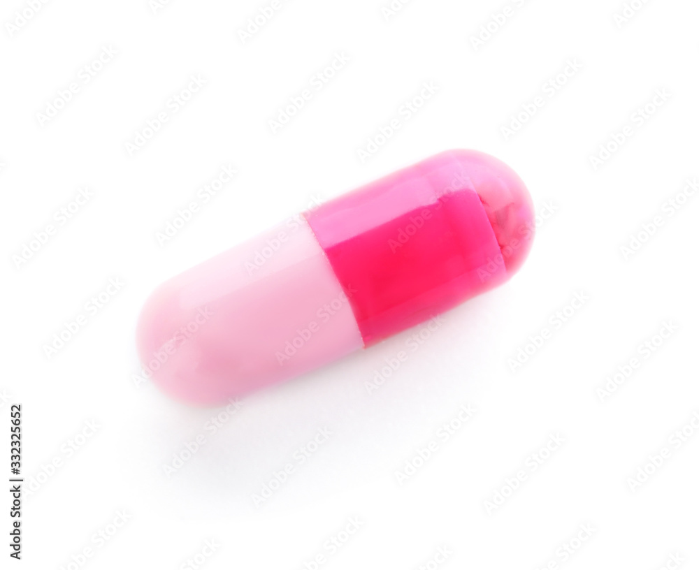Color pill on white background Color pill on white background