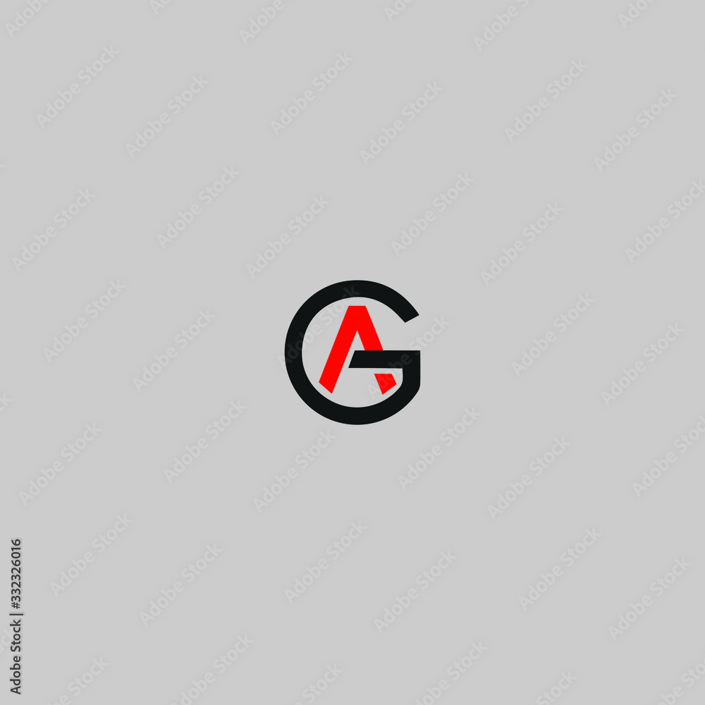 Initial AG Letter Logo With Creative Modern Business Typography Vector Template. Initial AG Letter Logo With Creative Modern Business Typography Vector Template.
