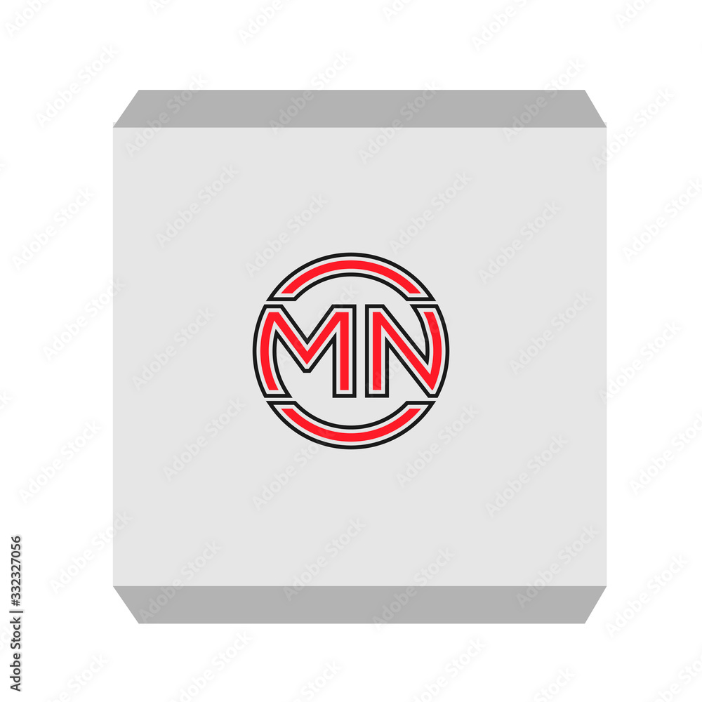 Initial MN Letter Logo With Creative Modern Business Typography Vector Template. Initial MN Letter Logo With Creative Modern Business Typography Vector Template.