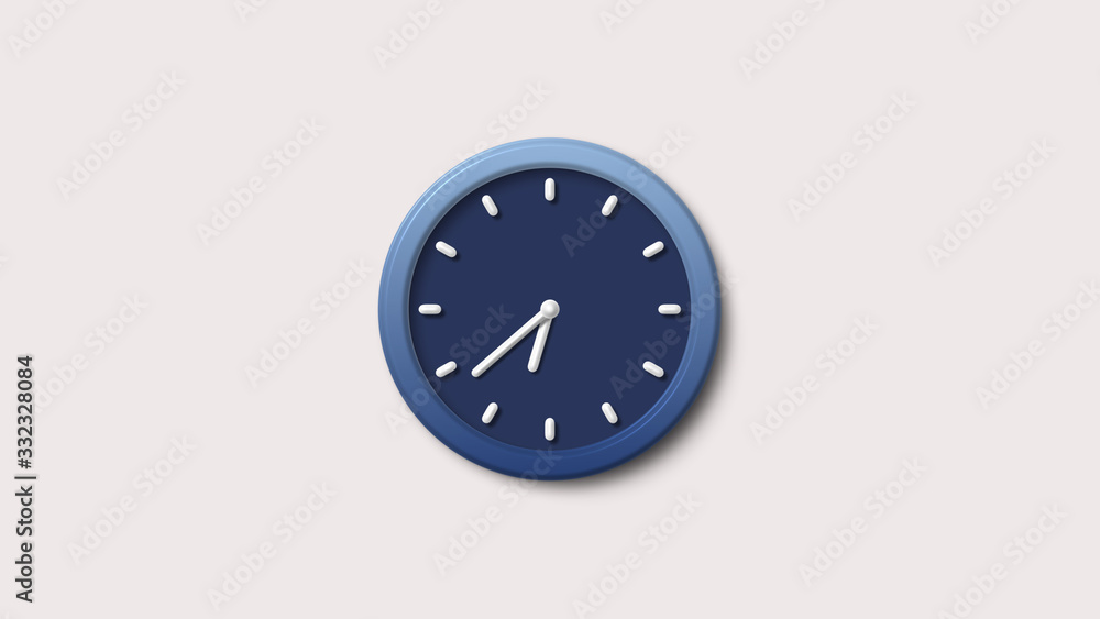 White background 3d wall clock icon,Blue dark clock icon,clock icon White background 3d wall clock icon,Blue dark clock icon,clock icon