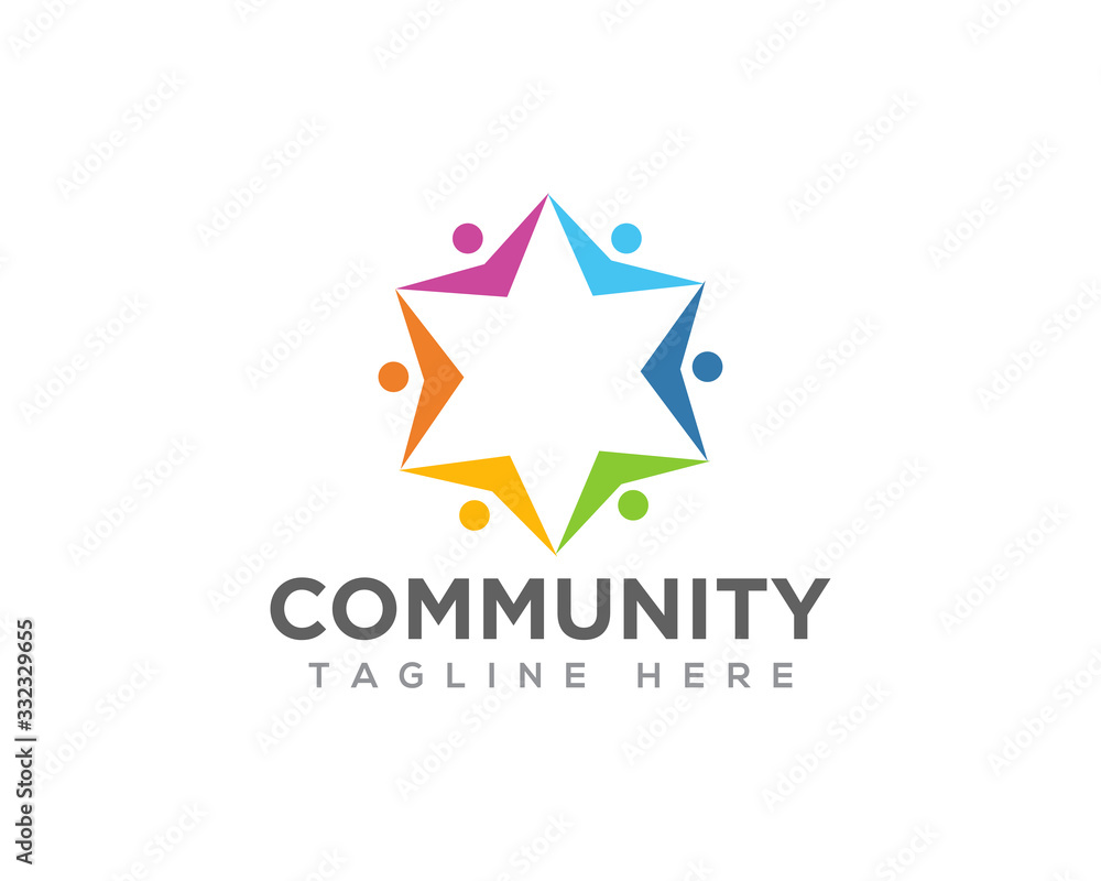 Community Logo Icon Design Vector Community Logo Icon Design Vector