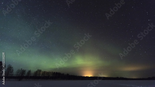 Aurora in sky Finland