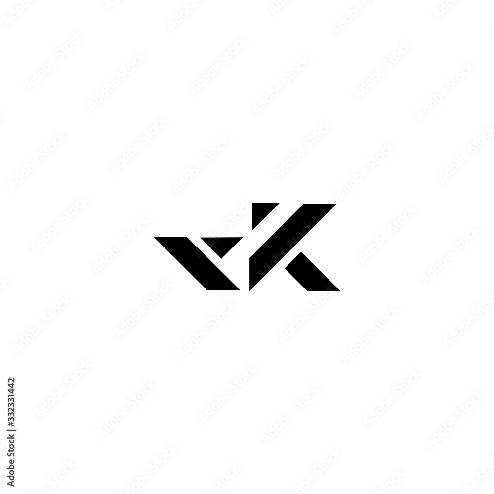 VK V K Letter Logo Design Vector Template VK V K Letter Logo Design Vector Template