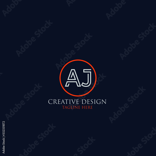 Initial AJ Letter Logo With Creative Modern Business Typography Vector Template.