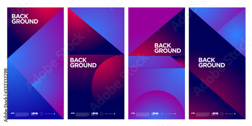 Cover and Poster Design Template for Magazine. Trendy Abstract Colorful Geometric and Curve Vector Illustration Collage with Typography for Cover, book, social media story, and Page Layout Design.