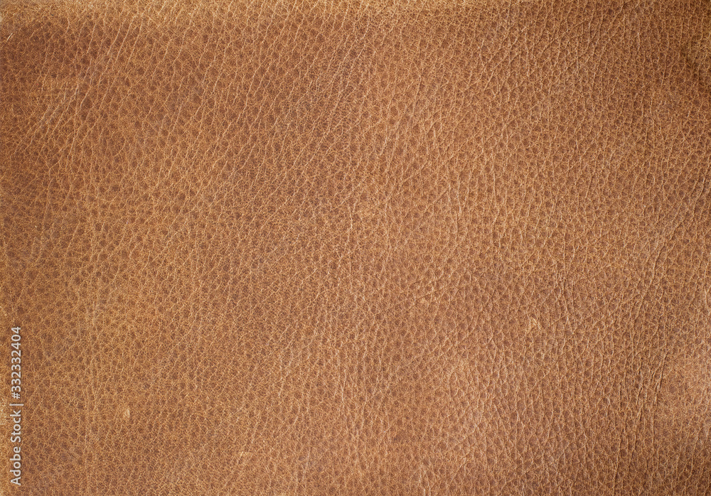 Fototapeta premium Genuine leather texture. Leather surface. Close up. Copy space.