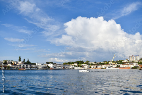 view of an island in the sea
