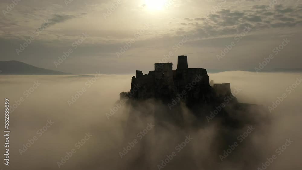 Aerial view of Spissky Castle in Slovakia Aerial view of Spissky Castle in Slovakia