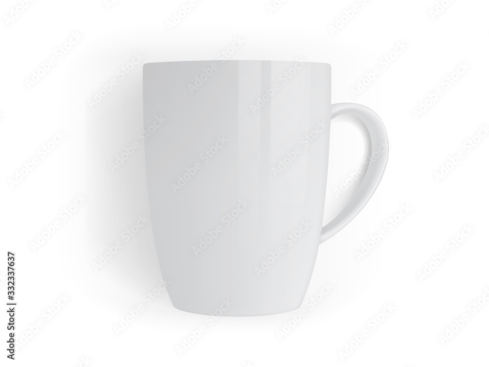 white mug isolated on white background top view vector mock up white mug isolated on white background top view vector mock up
