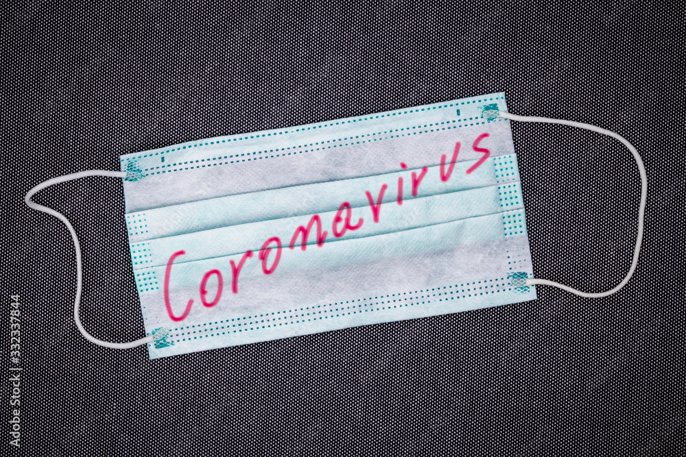 Medical mask, concept of coronavirus pandemic. Medical mask, concept of coronavirus pandemic.
