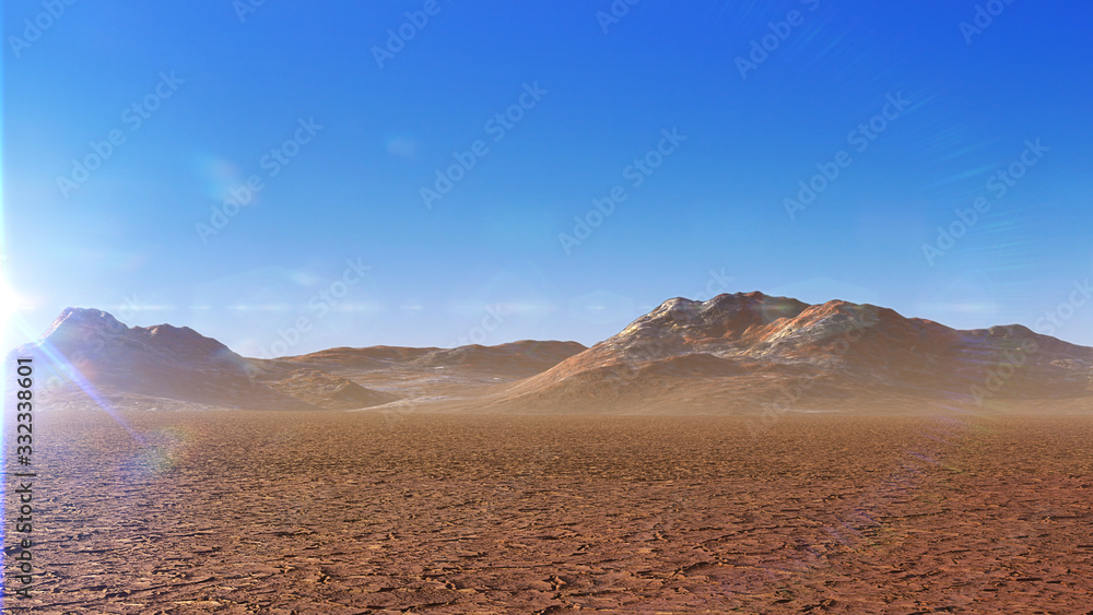 desert landscape, scenic dry area with mountains desert landscape, scenic dry area with mountains