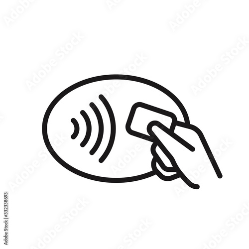 wireless pay sign. Vector