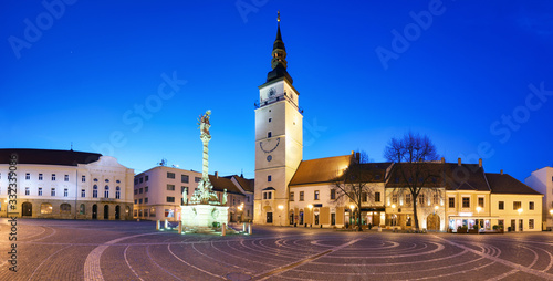 Trnava city - Slovakia, main square with tower photo
