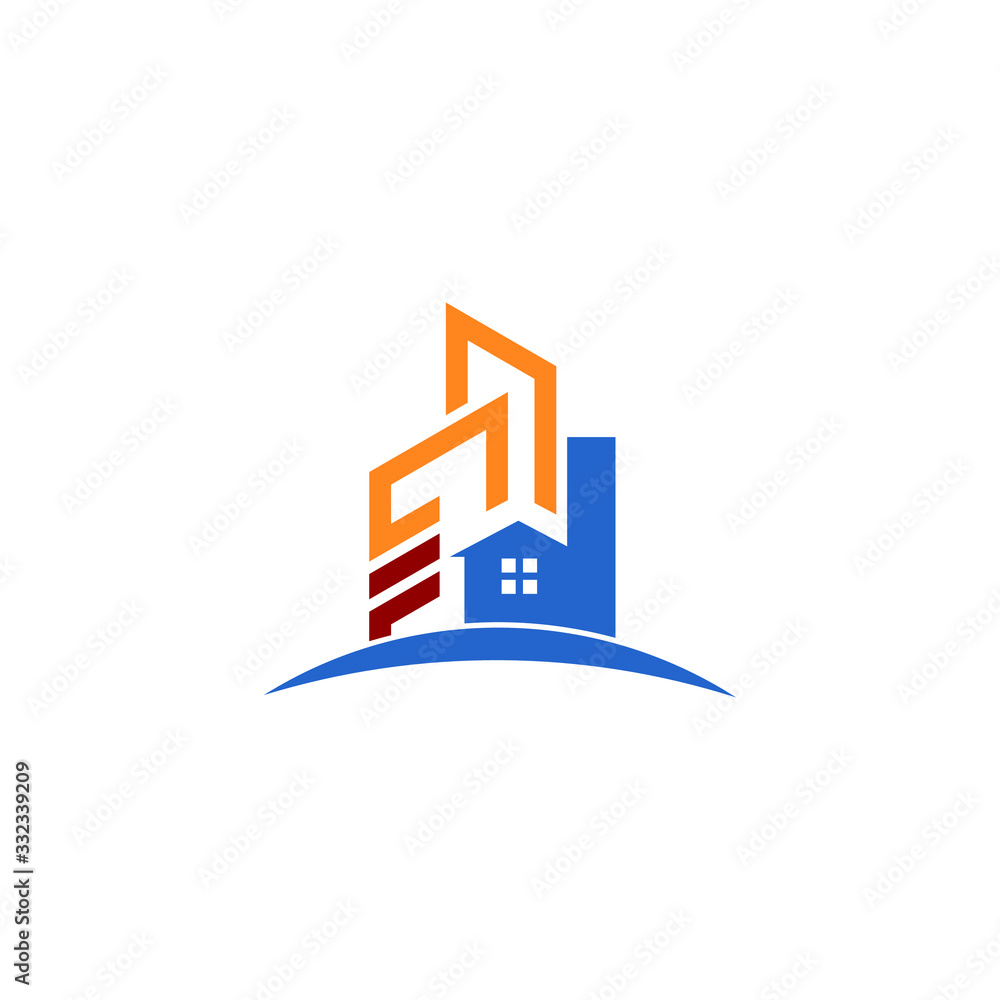 Obraz premium Property and Construction Logo design