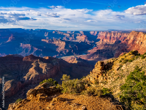 National parks usa southwest grand canyon labyrinth of rock cliffs  terraces  chasms and ravine drilled by Colorado River